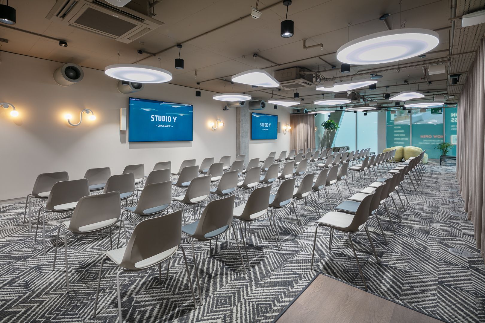 Commercial AV integrators delivering meeting room technology and collaboration solutions for flexible office environments.