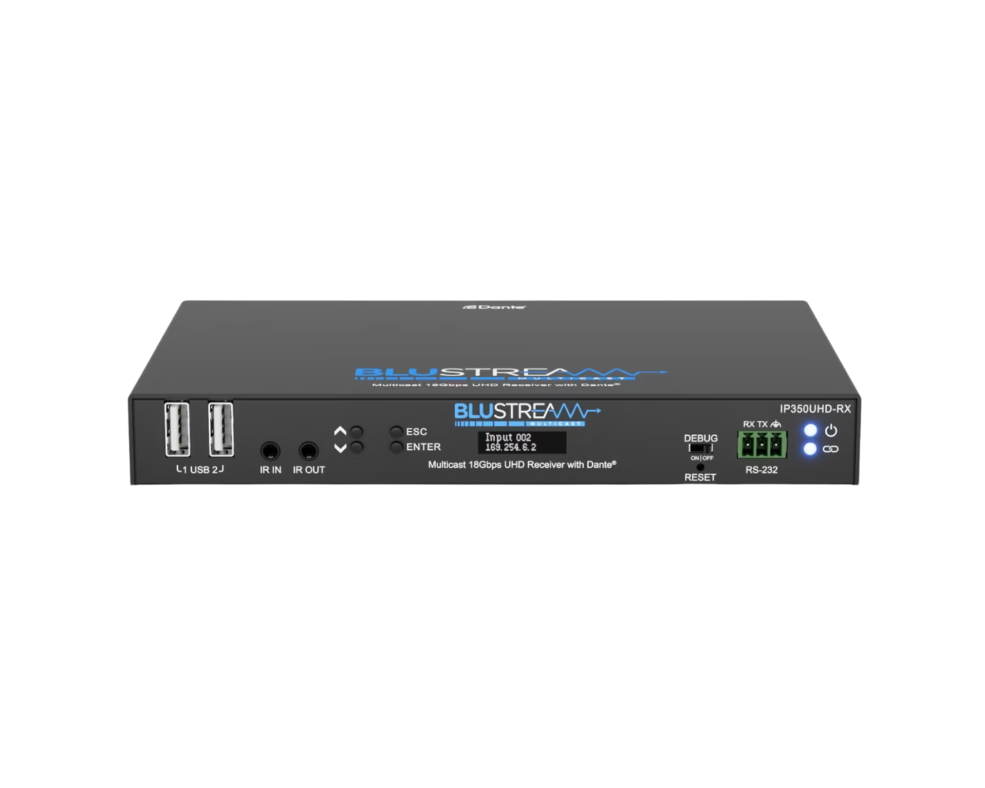 Video Over IP Receiver Blustream for corporate event spaces, Runtech