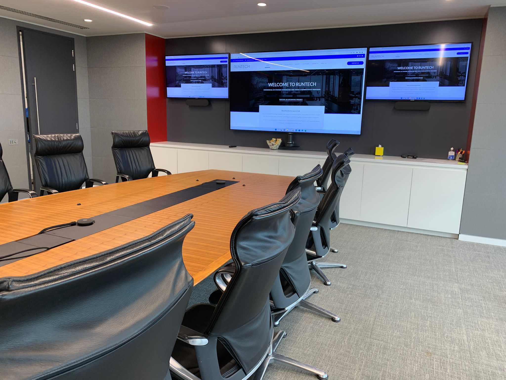 Full audio visual office upgrade for a global insurance provider Teams room installation