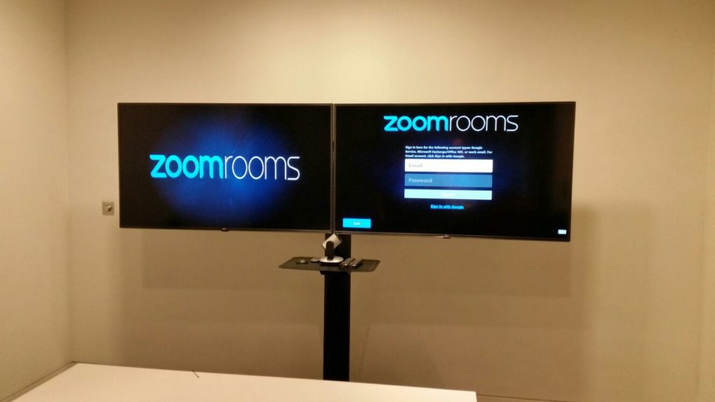 Zoom video conference room monitor