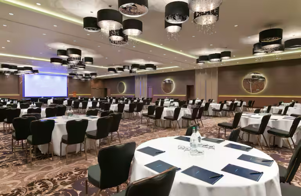 Hilton Wembley Hotel Ballroom AV Install by Runtech