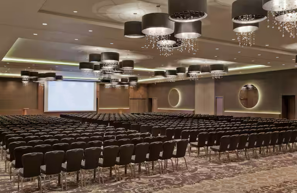Hilton Wembley Hotel Ballroom AV Install by Runtech. 3