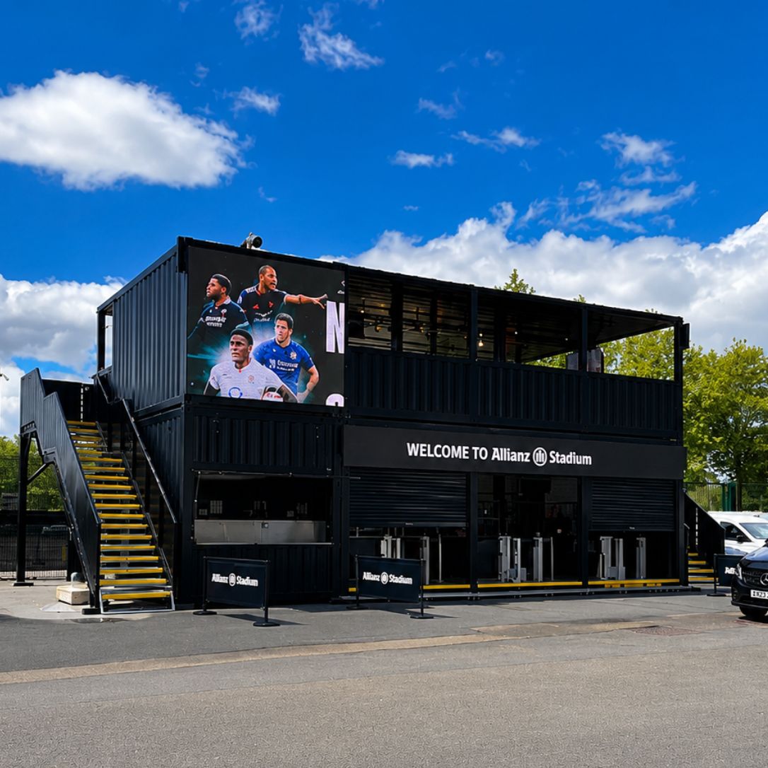 Large format LED wall installation at Allianz Stadium by Runtech, delivering professional AV integration, digital display technology and premium visual performance.