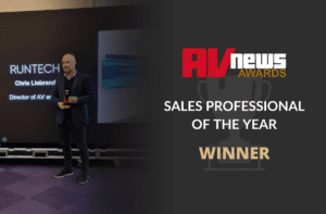 Chris Liebrand has been awarded 'Sales Professional of the Year' at AV News Awards 2023​