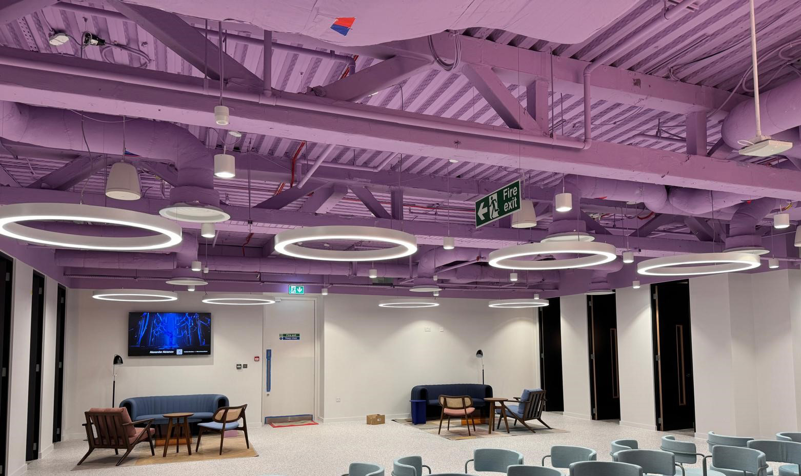 Huckletree New Liverpool Street - Runtech Group AV Installation