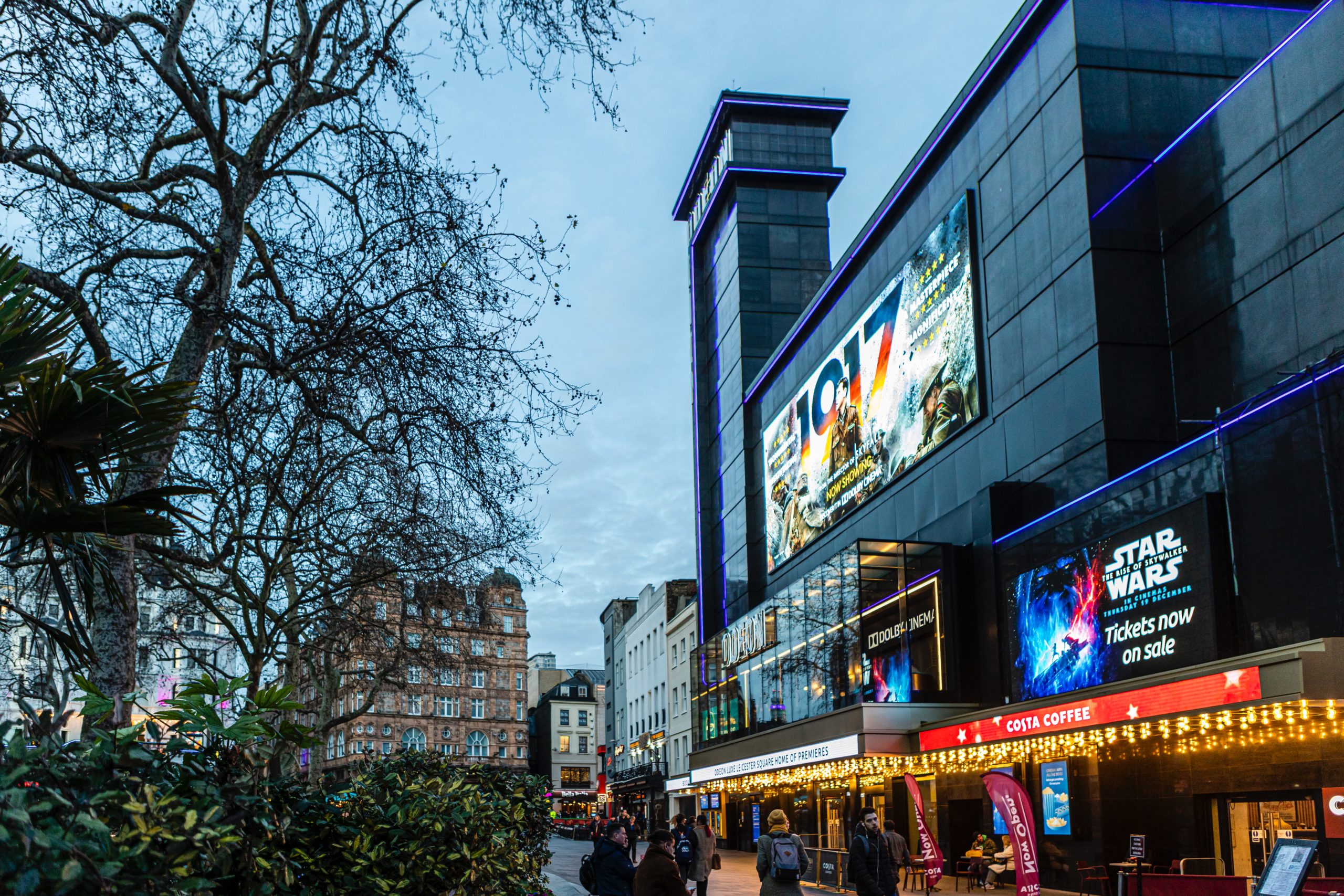 Outdoor digital signage, runtech group limited london Leicester Square